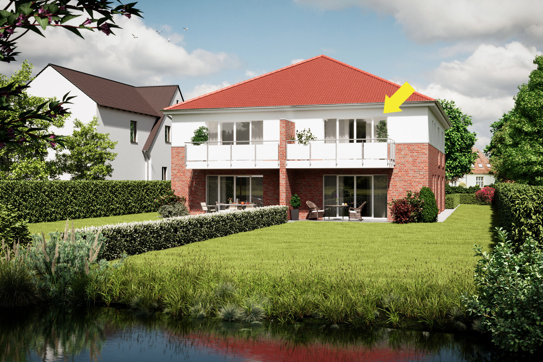 Hochwertige Neubauwohnung - zentral mit Blick auf die Wörpe